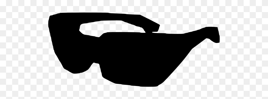 Sunglasses Black Silhouette - Illustration Clipart