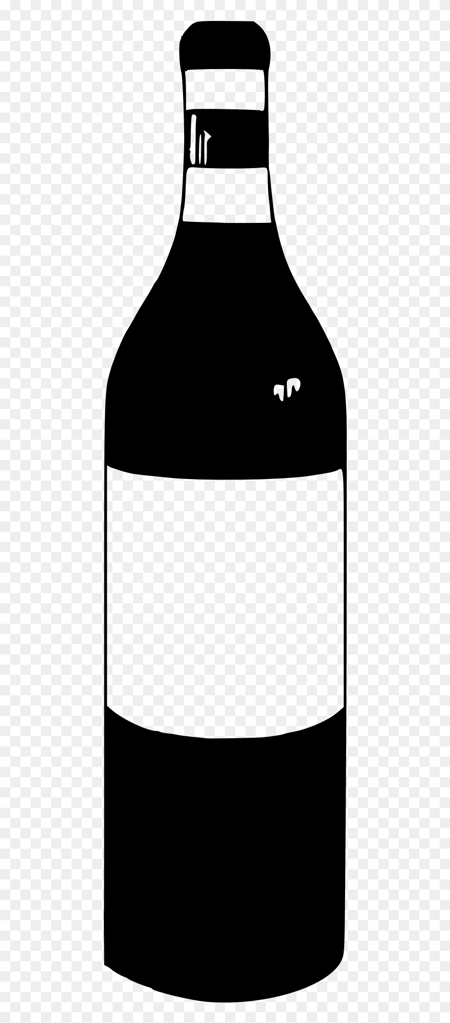 Clipart Wine Bottle And Glass - Png Download