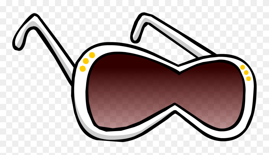 Sun Glass Cutout Clipart Clip Royalty Free Download - Club Penguin Sunglasses - Png Download