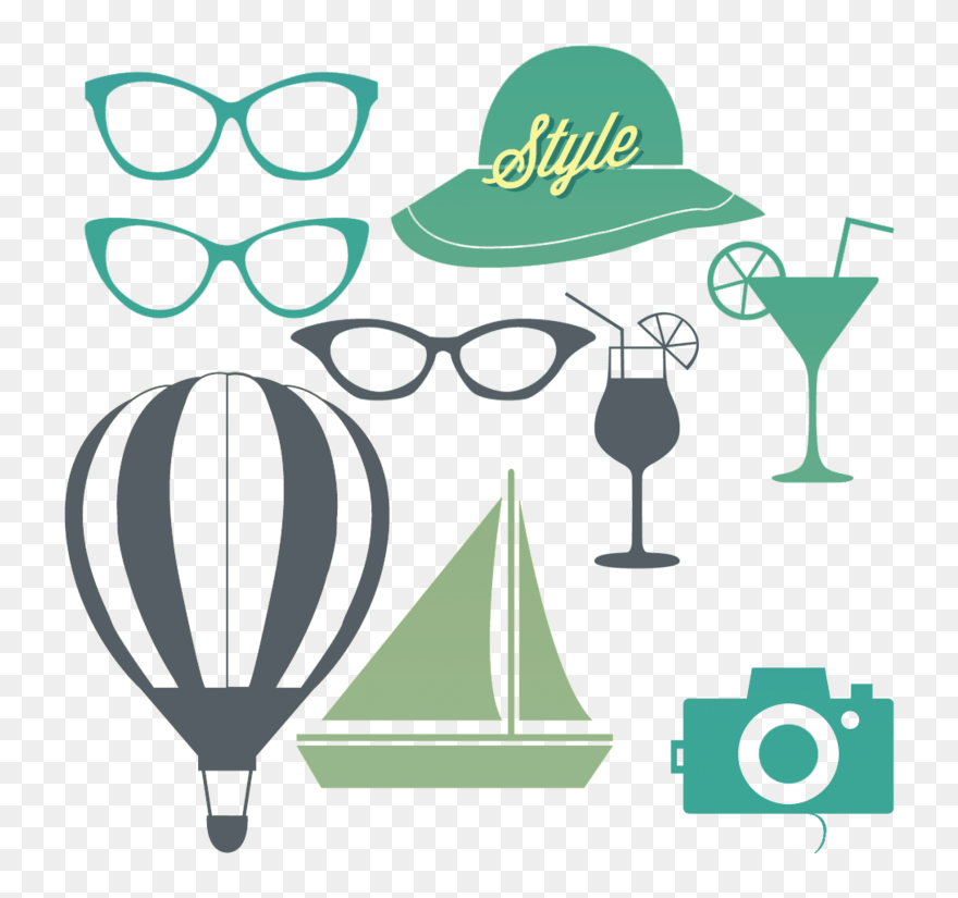 Vector Graphics Sunglasses Clip Art Illustration - Vector Graphics - Png Download