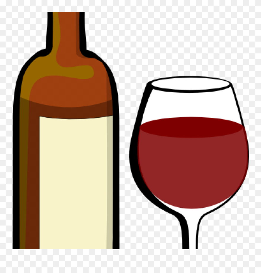 Clipart Free Wine - Red Wine Glass Clipart - Png Download