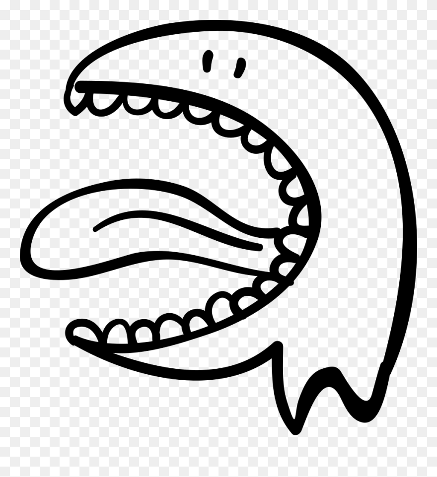 Monster With Mouth Open Clipart