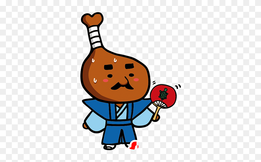 Samurai Clipart Child Japanese - 骨 付 鳥 ゆる キャラ - Png Download
