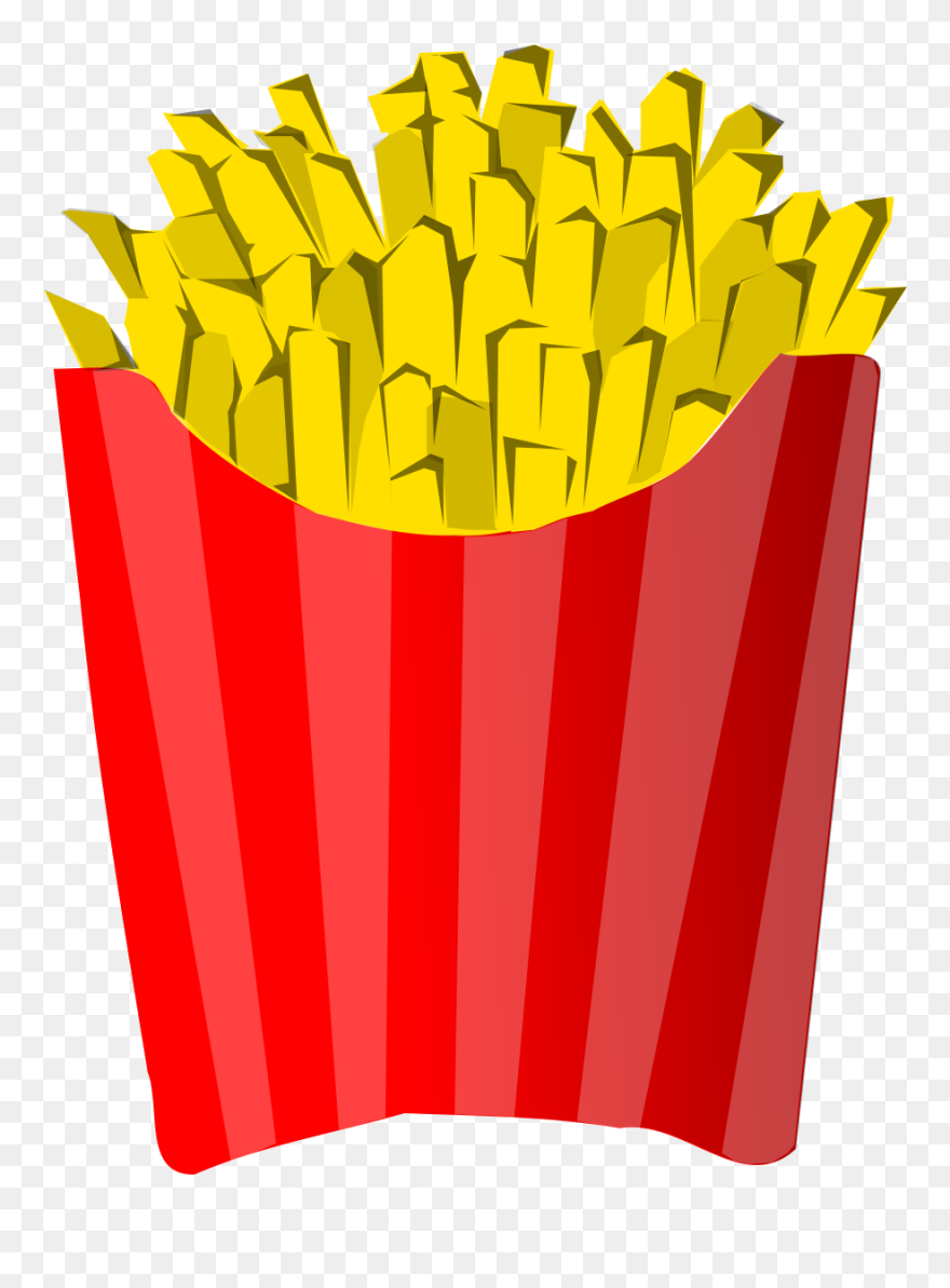 Transparent Background Fries Clipart - Png Download