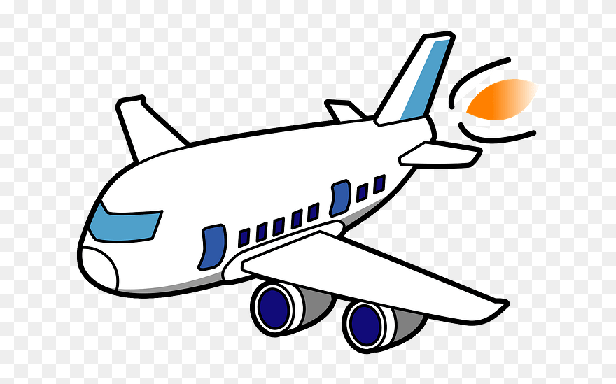 Airliner Aircraft Clipart - 飛行機 フリー 素材 - Png Download