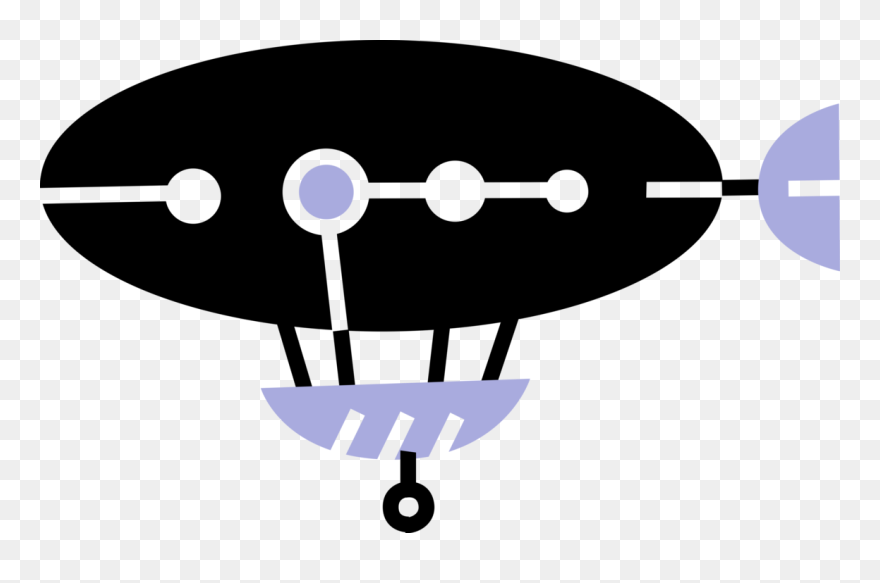 Dirigible Or Airship Image Illustration Of Lighterthanair - Airplane Clipart
