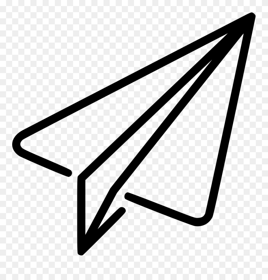 Paper Plane Airplane Scalable Vector Graphics Computer - Paper Plane Cartoon Png Clipart