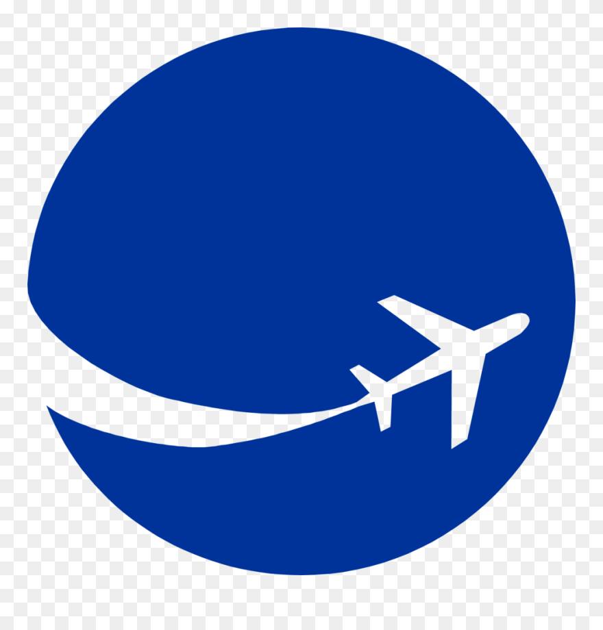 Free Stock Photo - Clipart Globe With Airplane - Png Download