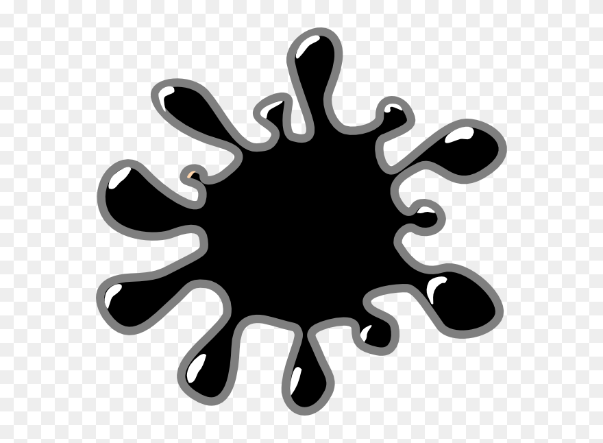 Slime Black 3 Clip Art At Vector Clip Art - Color Orange Clipart - Png Download