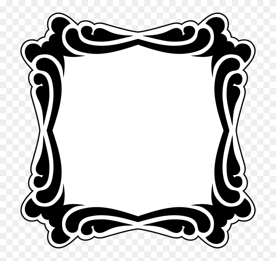 Picture Frame,monochrome Photography,line - Cuadro Vector Vintage Clipart