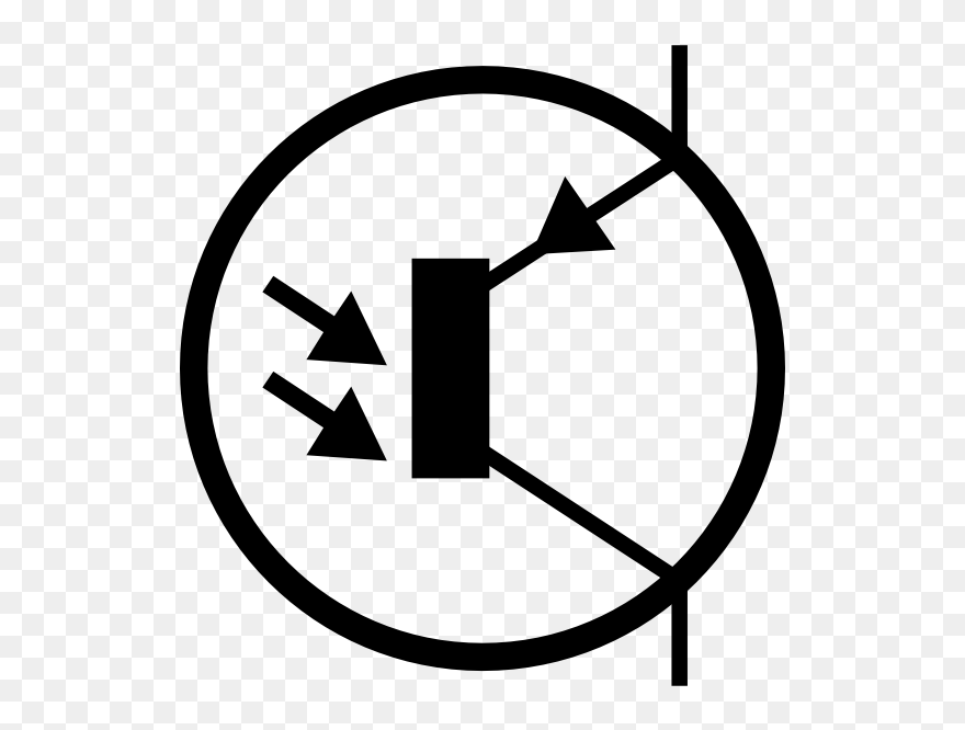 Phototransistor Symbol Clipart