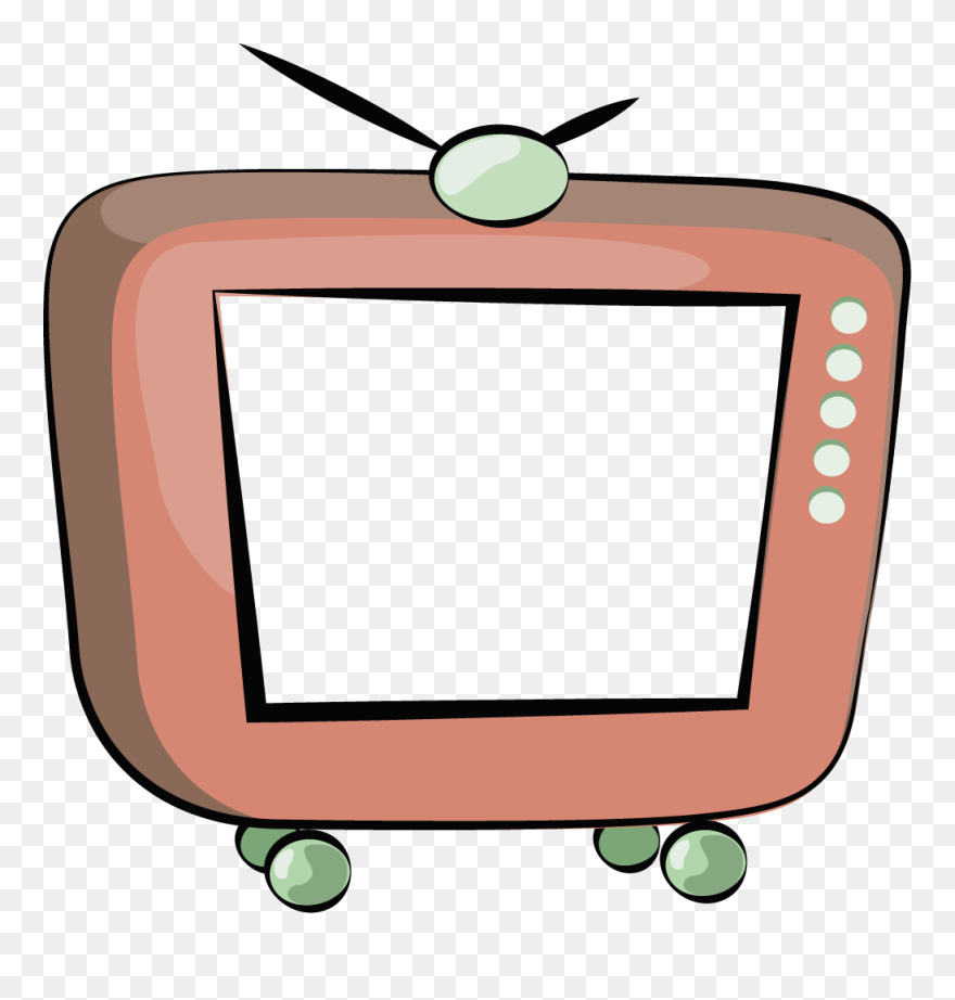 電視 機 Cartoon Clipart