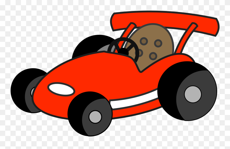 Go Kart Cartoon Drawing Clipart
