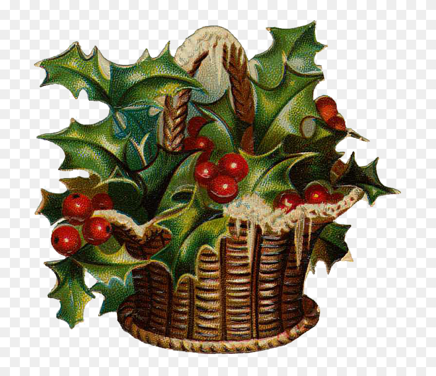 Victorian Christmas Clip Art N4 Free Image - Cajitas De Regalo Miniaturas Navideñas Para Imprimir - Png Download