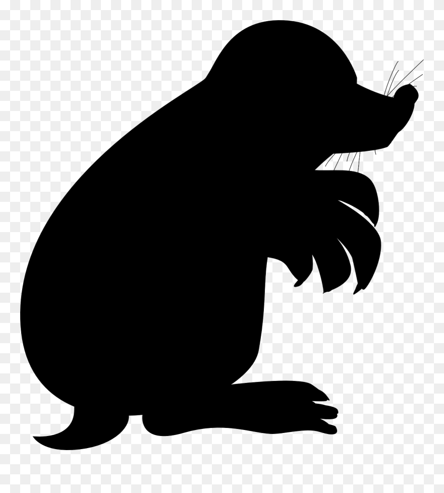 Photography Silhouette Sticker Image Bean Bag Chairs - Mole Silhouette Clipart