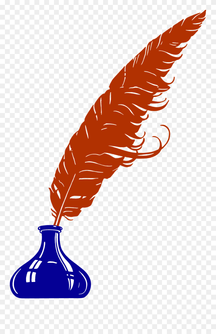 Transparent Inkwell Png - Writing Pen Vector Png Clipart