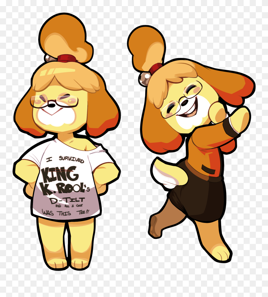 Survived Ing D-telt And Al Gor This ℡ Facial Expression - Isabelle Barking Animal Crossing Clipart