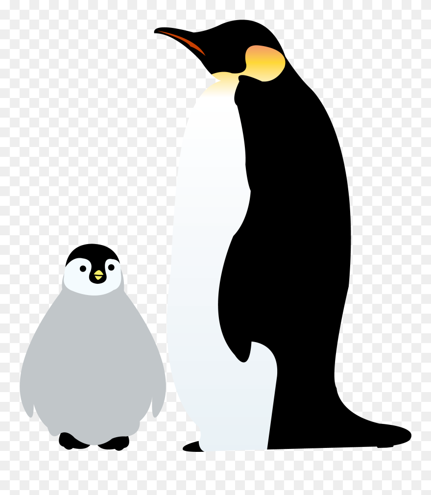 Emperor Penguin Antarctica Illustration Image - Emperor Penguin Chick Clipart - Png Download
