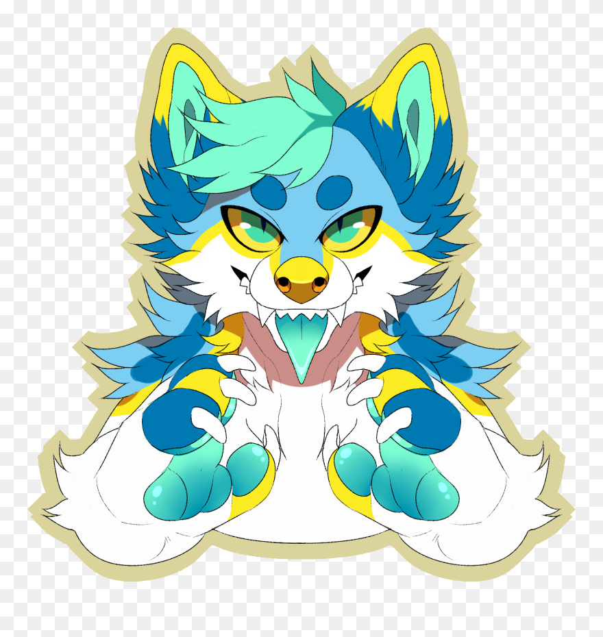 Bark Shark Badge - Cartoon Clipart