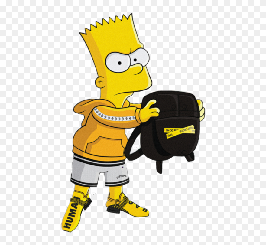 De Bart Simpson Supreme Clipart