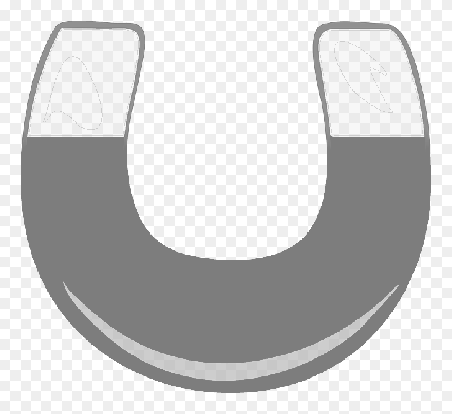 Red, Bar, Cartoon, Magnetic, Tools, Horse, Shoe - Crescent Clipart