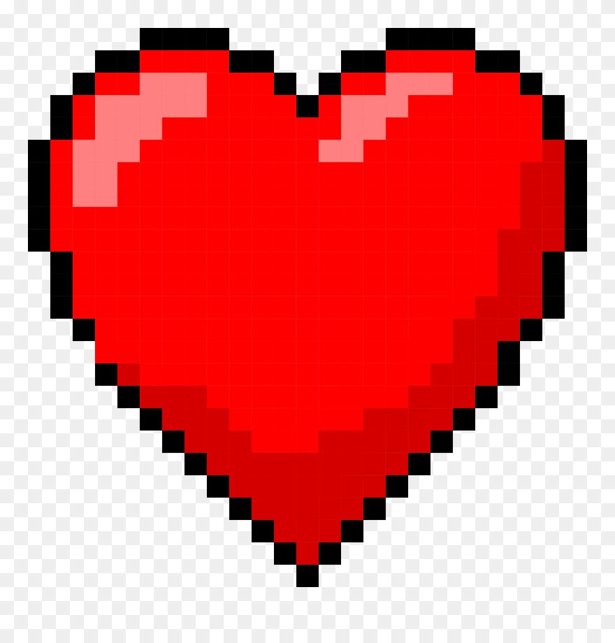 6 Pixel Heart - Pixel Art Heart Png Clipart