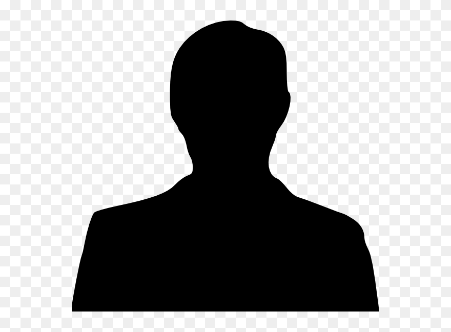 Man Head And Shoulders Silhouette Clipart