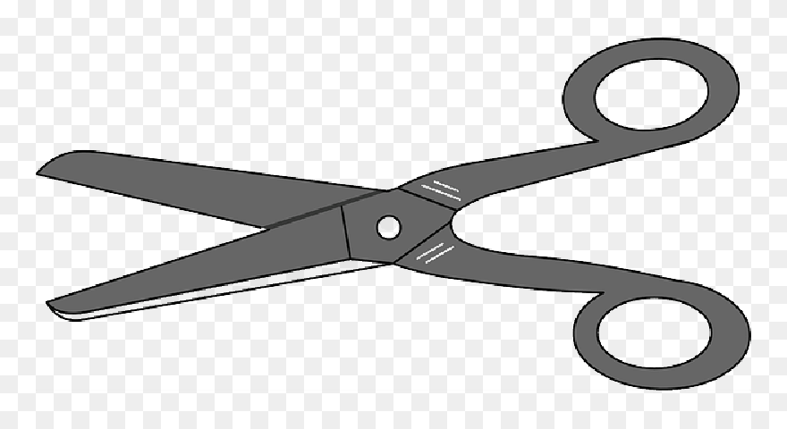 Scissors, Paper, Office, Barber, Hair, Cut, Cutting - Cartoon Scissors Clipart