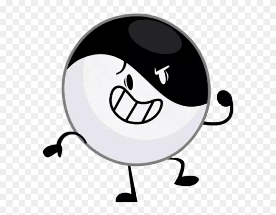 #yinyang #yin #yang #ii #inanimateinsanity - Yin Yang Clipart Cartoon - Png Download