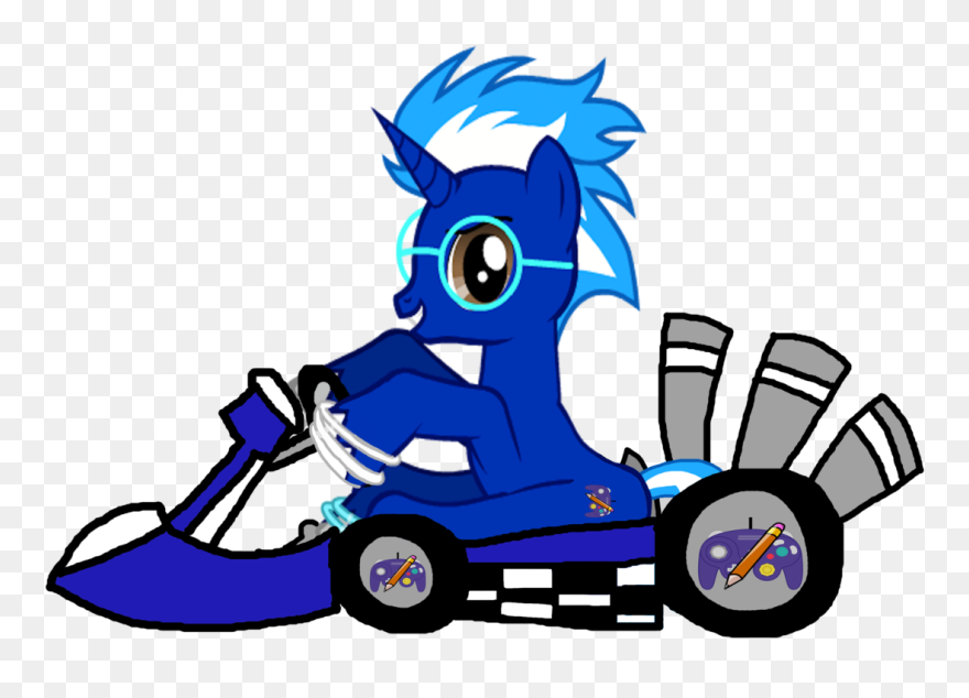 My Oc Blazin In His Kart By Lunafan88 D9vflov - My Little Pony: Friendship Is Magic Clipart