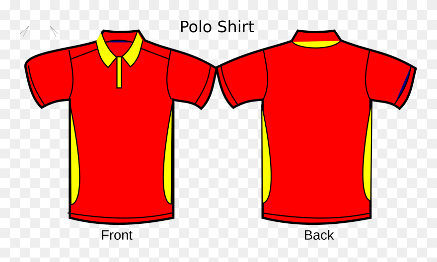 Plain Tshirt Color Red Clipart