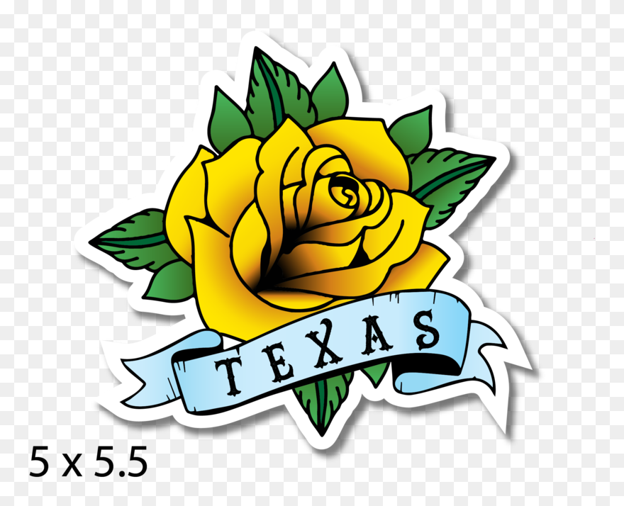 Texas Yellow Rose Clipart - Png Download