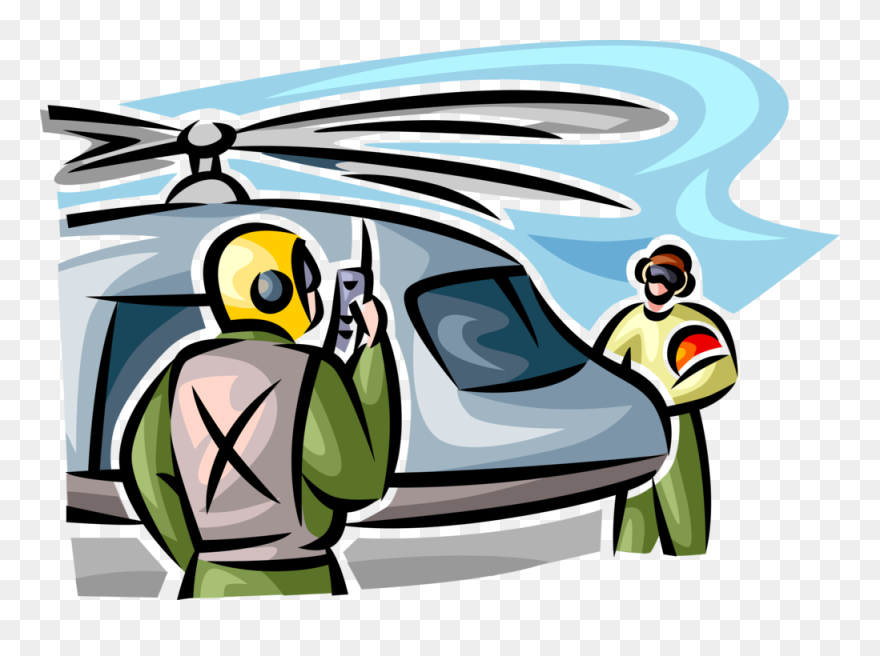 Vector Illustration Of United States Air Force Personnel - Cartoon Clipart