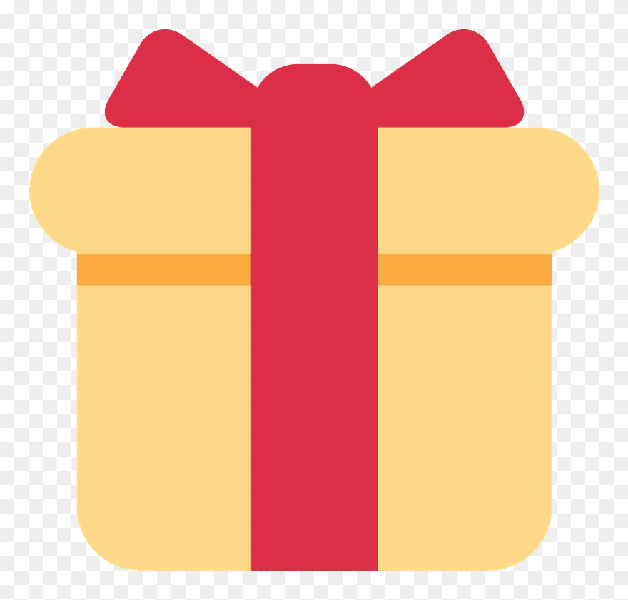 Cadeau Clipart - Emoticone Cadeau - Png Download