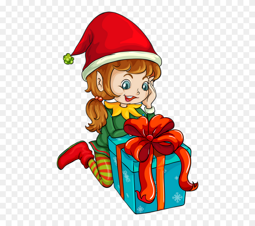 Personnage De Noël & Cadeau - Christmas Elf Png Gif Clipart