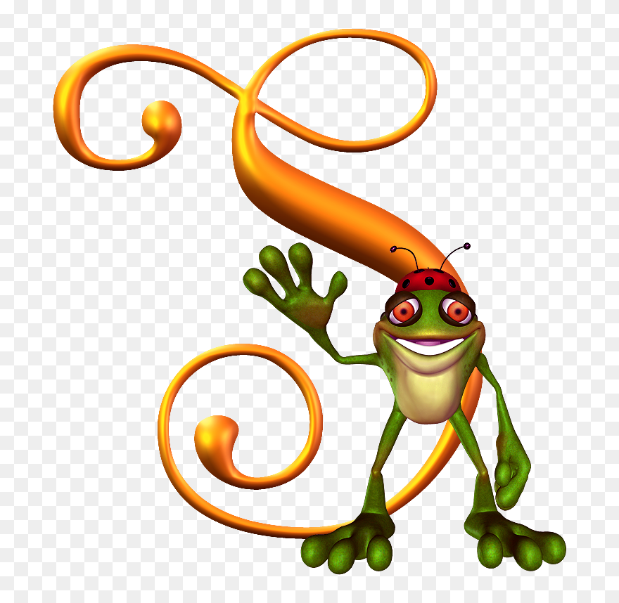 Letras Con Ranas Clipart