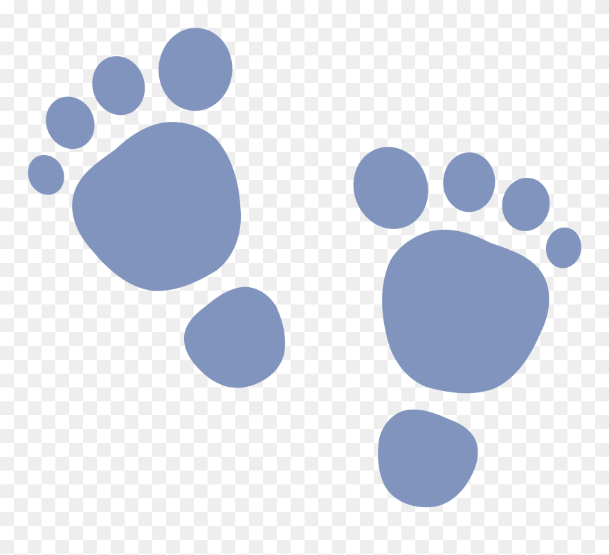 Clip Art Footsteps - Baby Feet Clip Art - Png Download