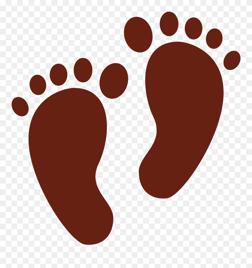 Footprint Svg Heart - Foot Clipart Png Transparent Png