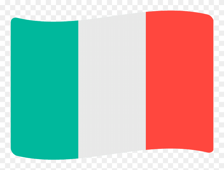 Italy Flag Emoji Clipart - Bandera De Italia Emoji - Png Download