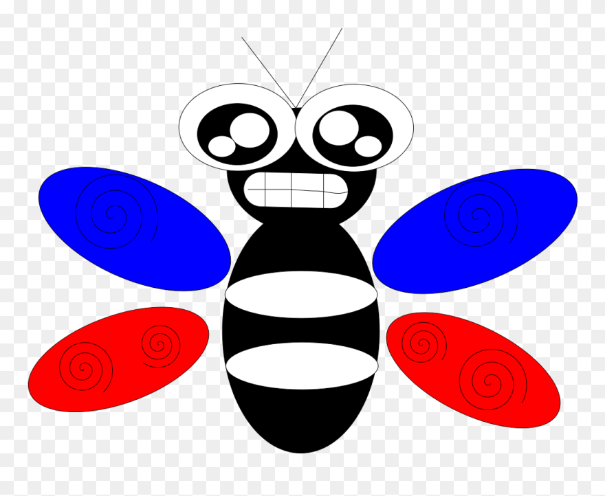 Fly Or Bee Svg Clip Arts - Gambar Kartun Lalat Lucu - Png Download
