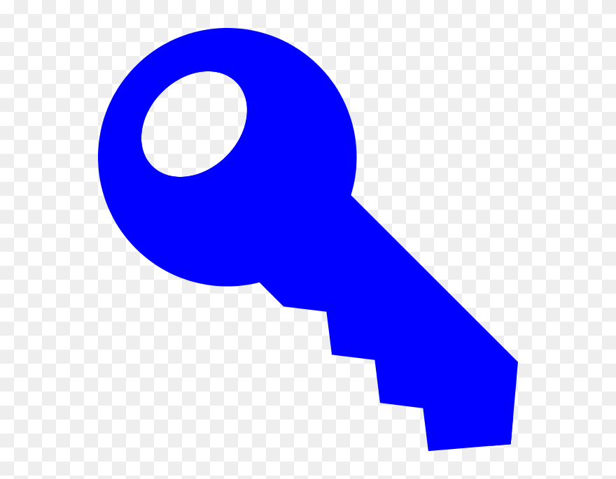 39 Cliparts - Blue Key Clip Art - Png Download