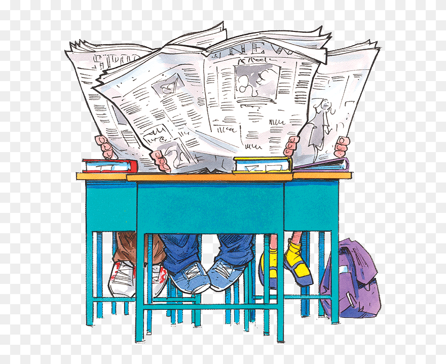 19 Best School Cool Images On Pinterest - Child Reading Newspaper Clipart - Png Download