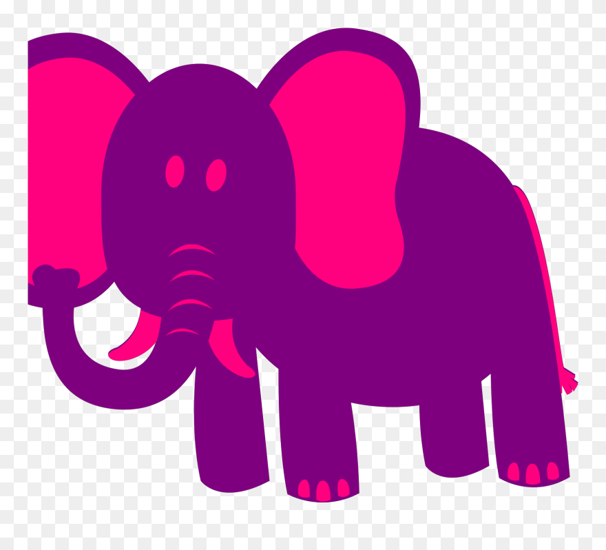 Seeing Pink Elephants Clipart