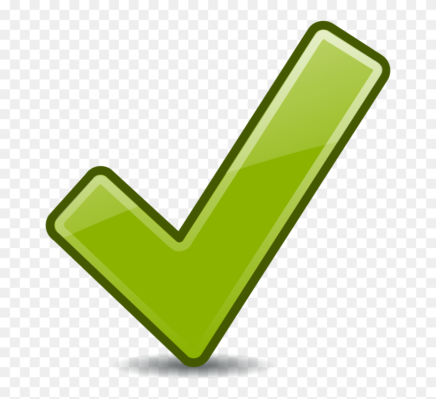 Check Mark Transparent Yellow Checkmark Clip Art At - Clipart Ok - Png Download