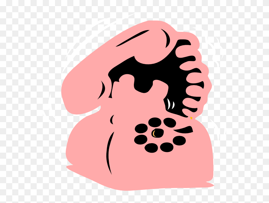 Phone Clipart Cute - Gambar Telepon Animasi - Png Download