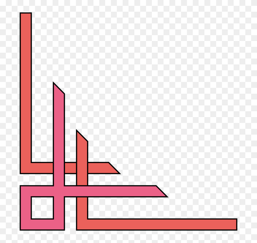 Pink,angle,area - Simple Border Designs For Projects Clipart