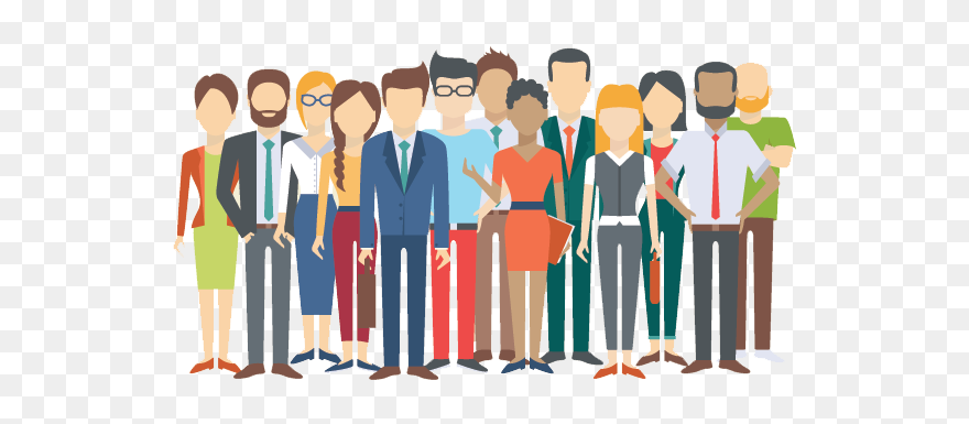 Picture Of A Group Of Diverse People - Group Of People Clipart Png Transparent Png