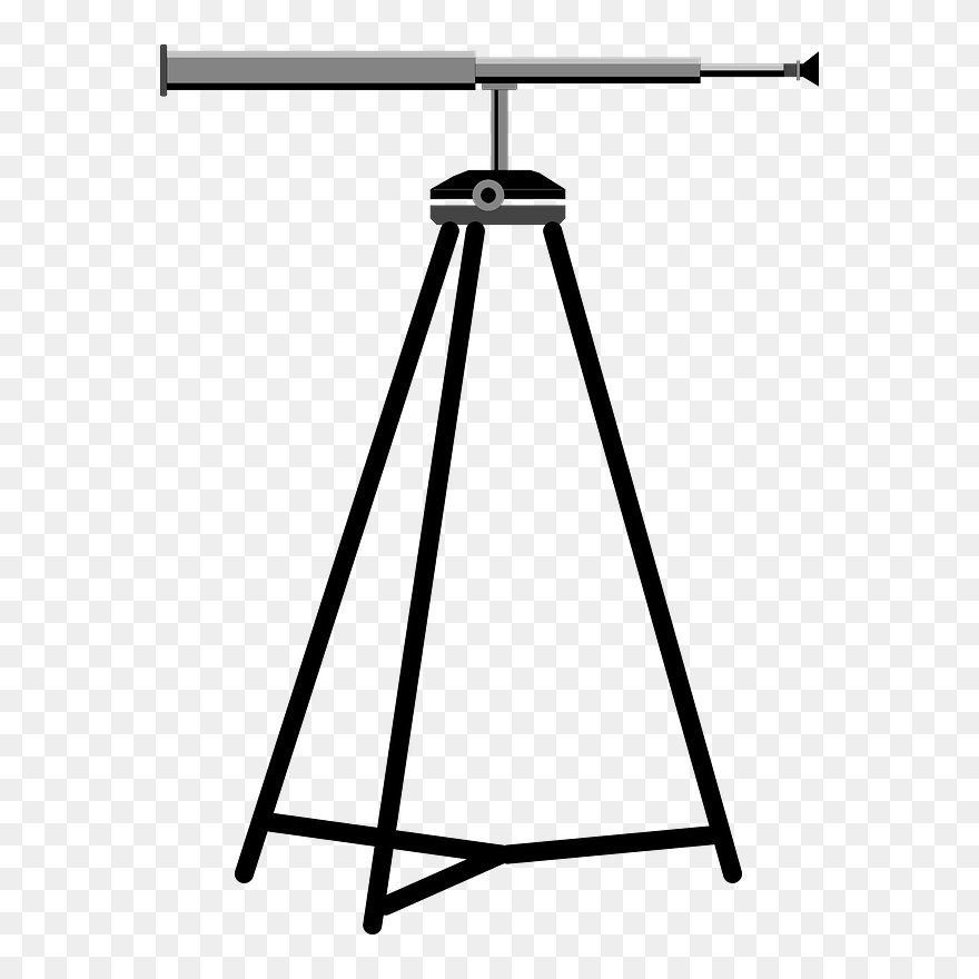 Telescope Clipart - Spyglass Tripod Png Transparent Png