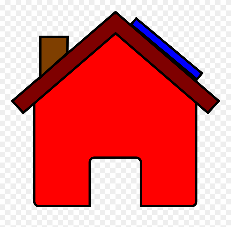 Red House Cartoon Clipart