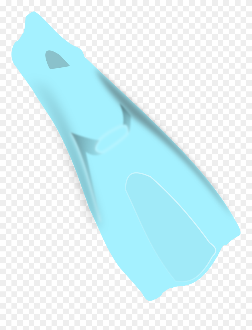 Transparent Swimming Fins Clipart